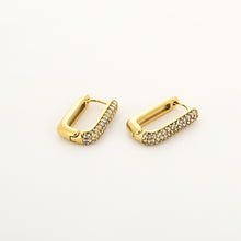 Afbeelding in Gallery-weergave laden, Square Diamond Earrings - Gold
