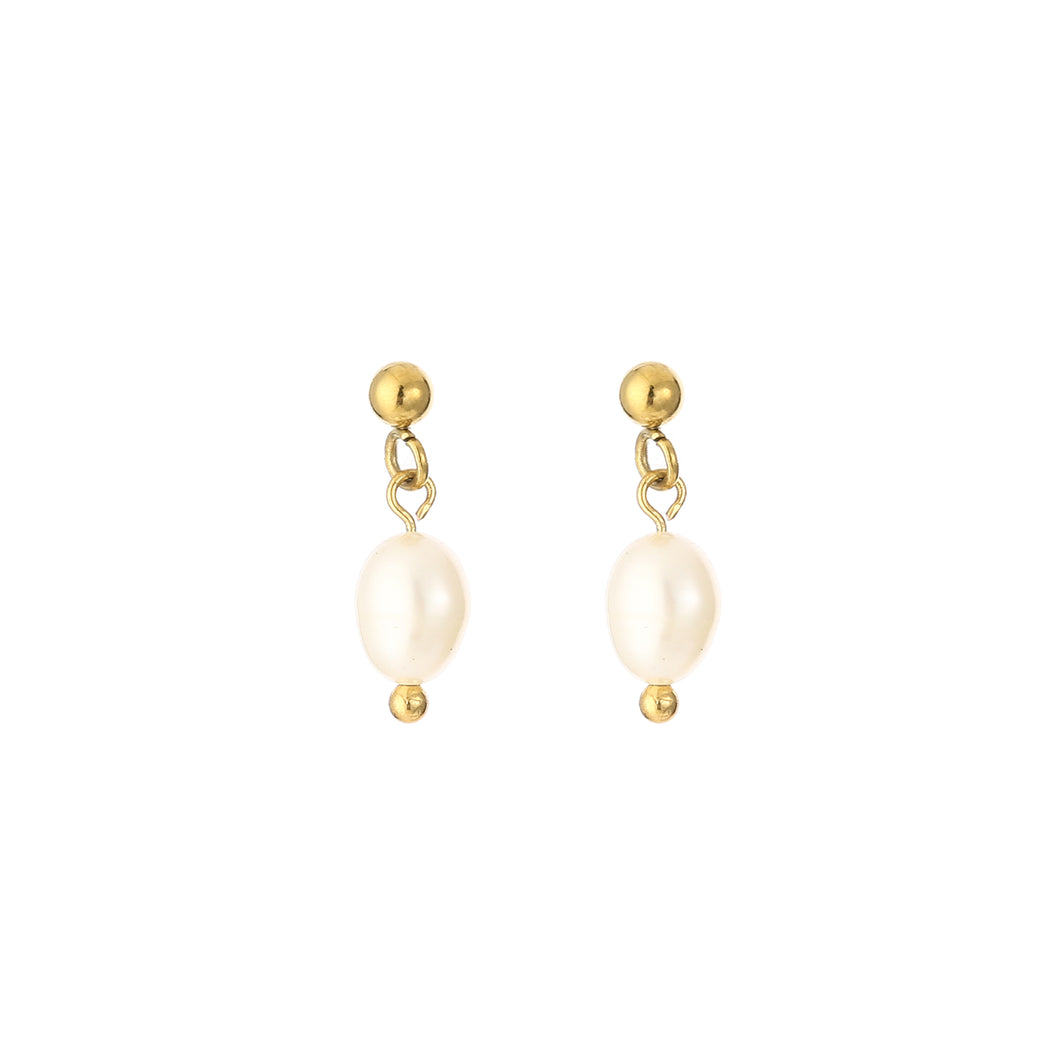 Pearl Earrings - Gold